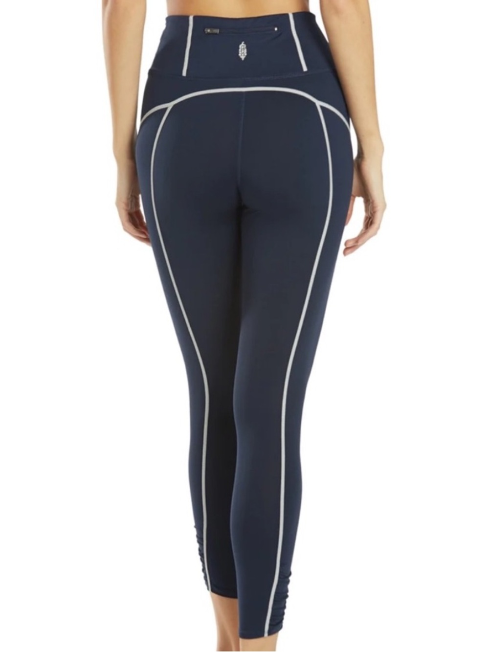 Free People FP Movement You're A Peach Leggings in Charcoal Blue Size Small
